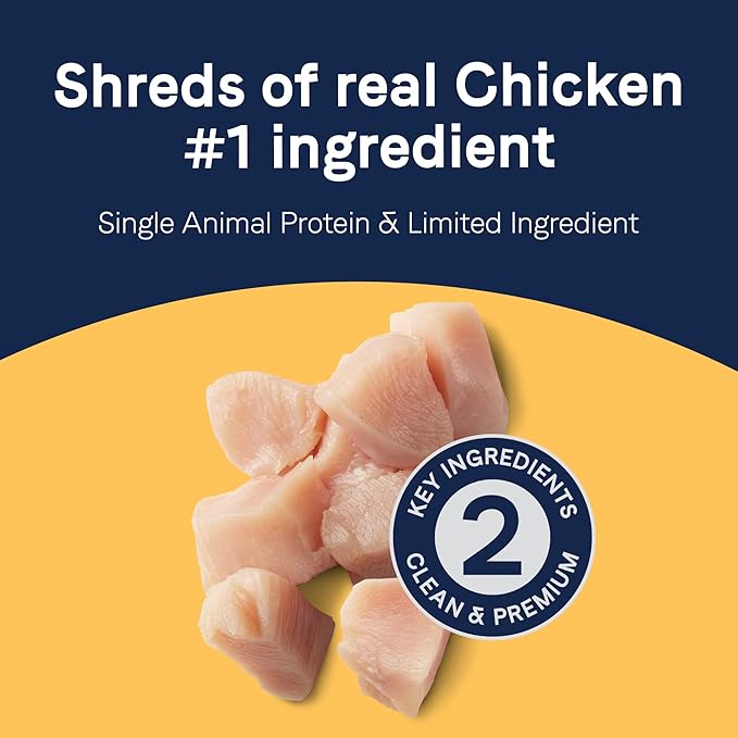 CANIDAE Pure Protein Topper Wet Dog Food for Small Breeds, Shreds of Real Chicken in Gravy Recipe, 3 oz. (Case of 12)