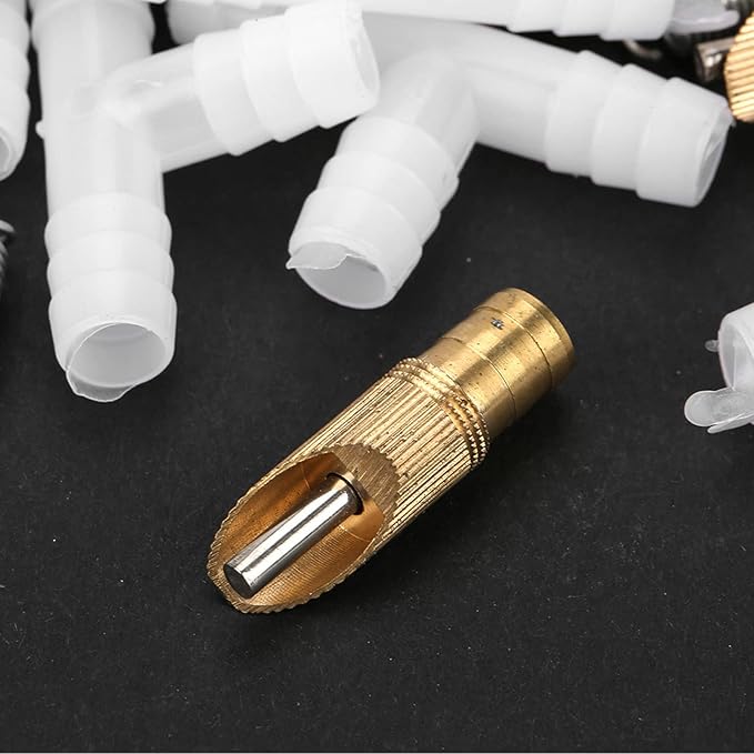 Yinhing 10pcs Set Stainless Steel Automatic Nipple Waterer for Ferrets Quality Pet Waterer Easy Installation (Duck Bill White)