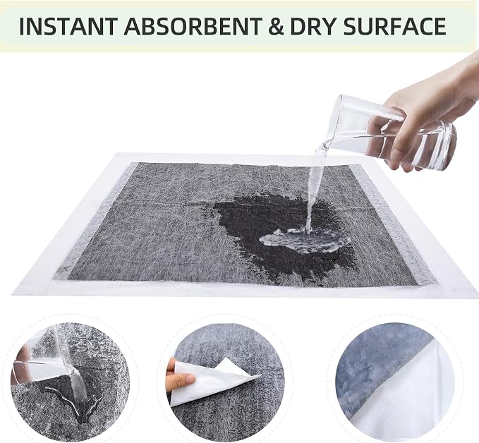 kathson Rabbit Pee Pads,Disposable Bunny Diapers Cage Liners,Super Absorbent Pet Toilet Training Pads for Guinea Pig,Hedgehogs,Hamsters,Chinchillas,Cats and Small Animals