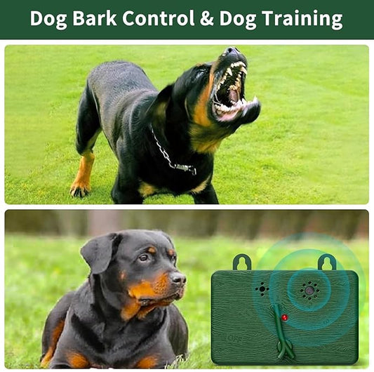 Anti Barking Device for Dogs Outdoor, Anti Barking Device for Dogs,Ultrasonic Bark Control Device for Yard Fence, Bark Deterrent for Neighbor Dogs, Dog Silencer, Humane Bark Stopper for Indoor Outdoor