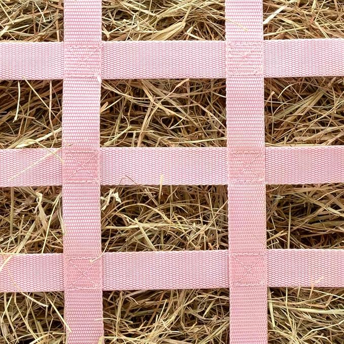 Jeffers Expression Extend Feed Hay Bag for Livestock – Durable 600D Waterproof Hay Feeder for Horse, Cattle, Goat, & Sheep, Top Loading Design w/Mesh Bottom, Farming Essentials, Rose Garden