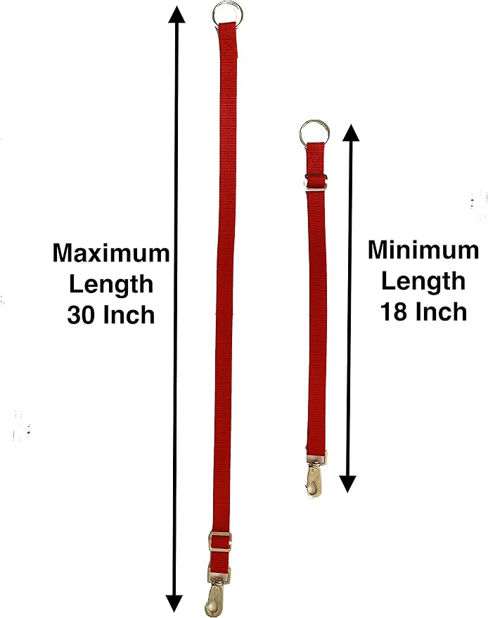 Majestic Ally Pack of 2 Horse Water Bucket Strap Hangers - Adjustable 18” to 30” length – for Indoor or Outdoor Use