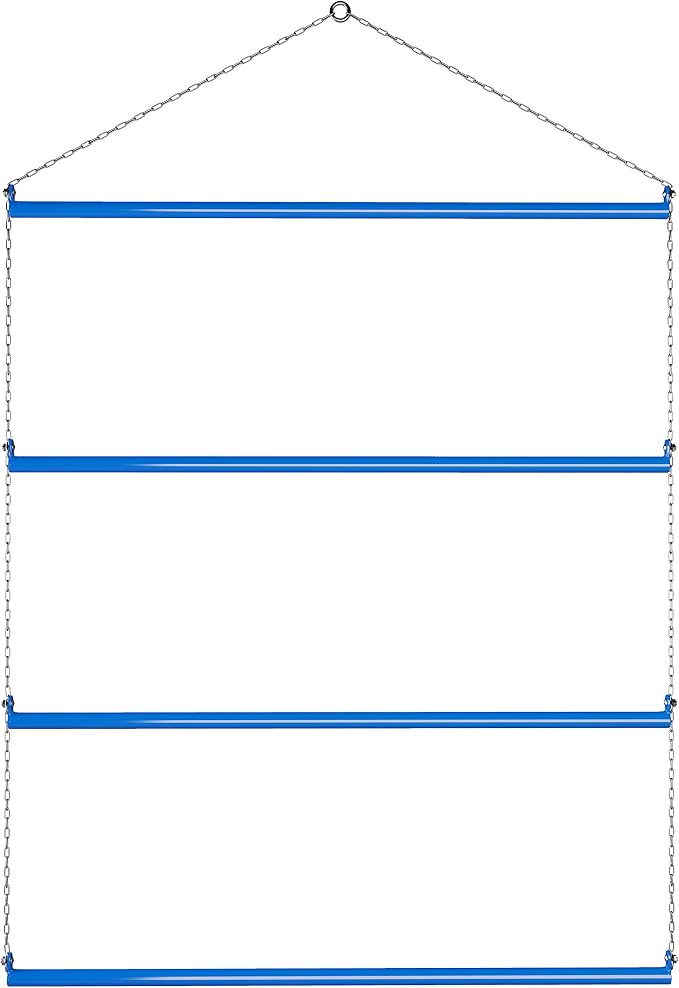Blanket Rack 33" (Blue). Suitable for Horse Blankets, Saddle Blankets, Pads & Towels. Extra Wide for Western Saddle Blankets and Horse Blankets.