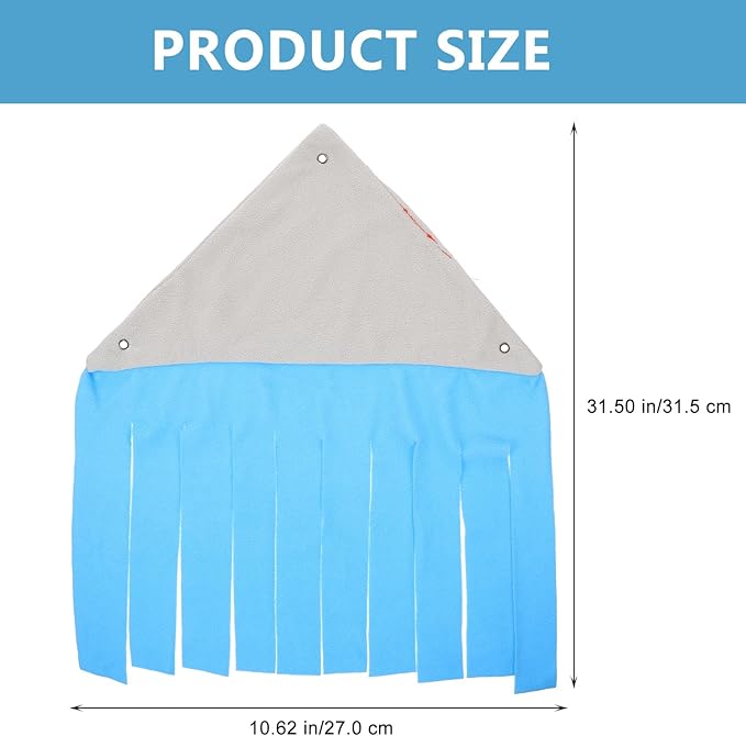 DOITOOL Small Animal Corner Hideaway Tent with Hammock, Light Blue Soft Fabric Guinea Pig Bed and Hamster Sleeping Shelter for Rabbits and Small Animals