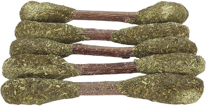 Rabbit Chew Sticks Teeth Cleaning Toy Alfalfa Grass Hamster Chew Toy Care for Small Animals