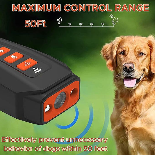 2026 Upgraded Anti Barking Device for Dogs, Ultrasonic Dog Bark Deterrent, Dog Bark Deterrent Devices, Best Anti-Barking Device, 3 Modes & LED Light Portable Indoor & Outdoor