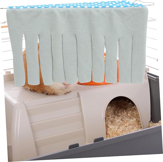 Totority Guinea Pig Hideout Corner Hammock Durable Small Animal Hideaway for Stress Relief Easy to Install Pet Accessory for Hamsters Rabbits and Ferrets Gray