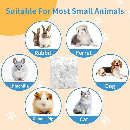 50 Pcs Disposable Cage Liners 19.7'' X 11.8'' - Clear, Plastic Toilet Film for Bunny, Hamster, Totoro, Hedgehog, Guinea Pig & Small Animal Habitats