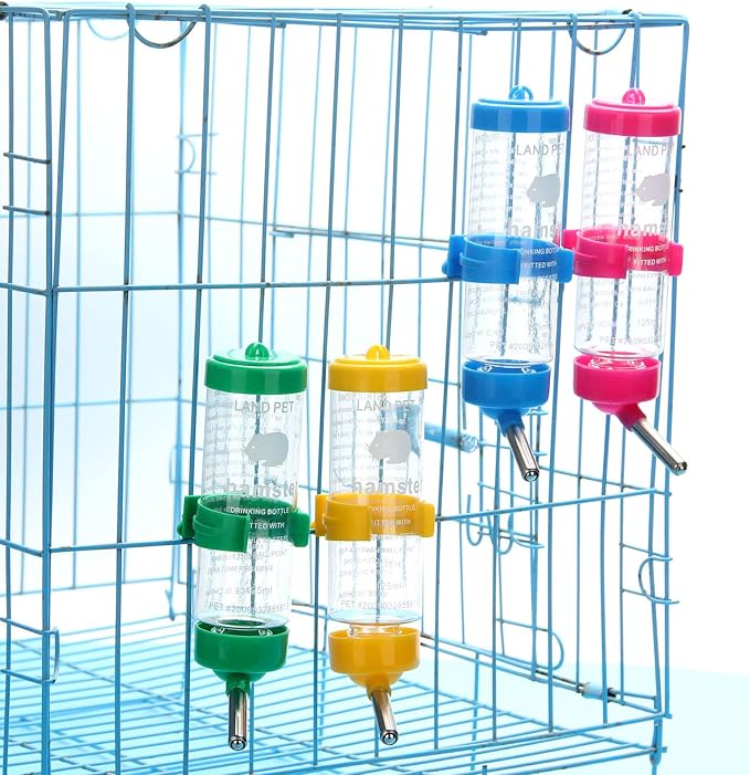 Clear Water Bottle Small Animals Water Bottle Dispenser for Small Pet Ferret Hamster Water Feed Hamster Drinker