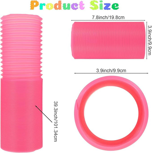 3 Packs Pet Fun Tunnels, Small Animal Tunnel, Foldable Plastic Hamster Tunnel, Tube Pets Hideaway, Pet Mouse Training Hideout Tunnels for Guinea Pigs, Chinchillas, Rats, Ferrets, Dwarf Rabbits