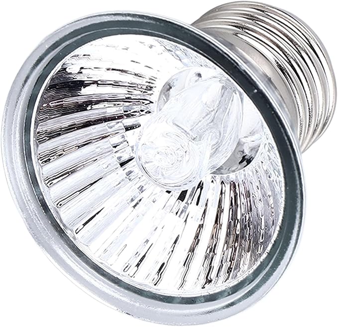 Tbest Reptile Heat Lamp Profional Efficient Save Energy 360 Degree Lighting Warm Uva Uvb Basking Lamp for S Tile 220V Heat Lamps Tile Temperature Control Equipment and (50W)