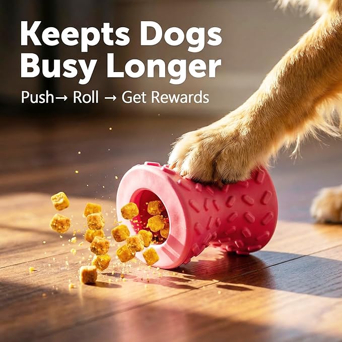 Dog Puzzle Toy – Interactive Treat Dispensing Dog Toy to Keep Dogs Busy, Mental Stimulation & Boredom Relief Toy for Indoor Play, Small & Medium Dogs