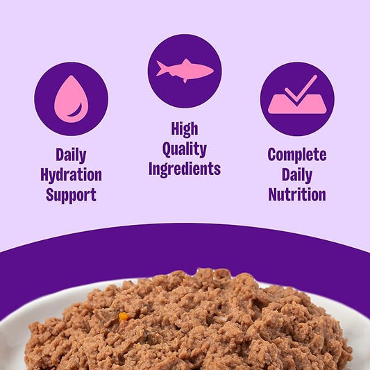Wellness Complete Health Pate Kitten Canned Wet Cat Food, Natural, Protein Rich, Grain Free, Whitefish and Tuna Entrée Recipe, 3 oz, Pack of 24 Cans