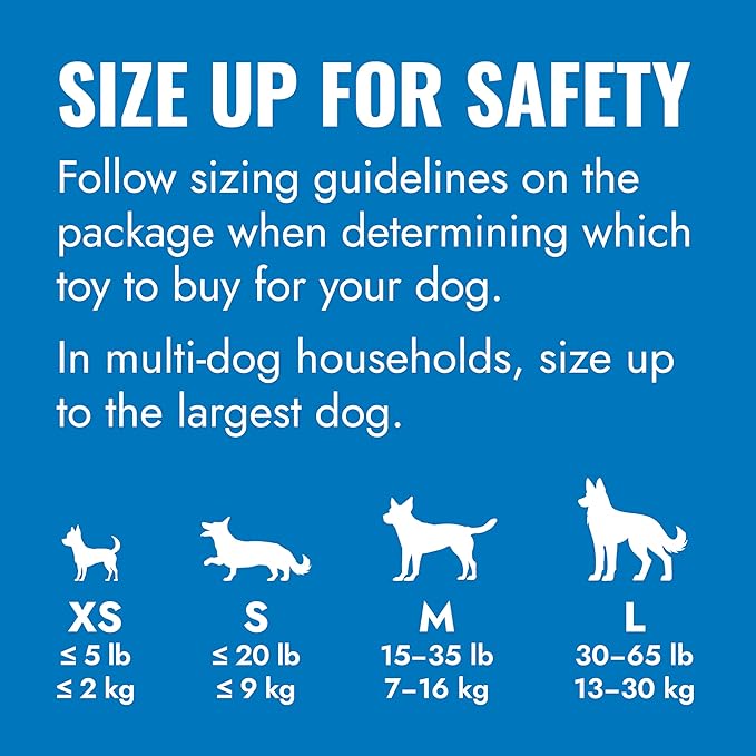 KONG Puppy - Natural Teething Rubber Chew Toy for Dogs - Stuffable Dog Toy for Extended Playtime - Chew & Fetch Toy for Puppies - for Small Puppies - Blue