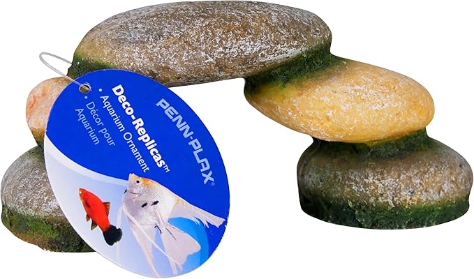 Penn-Plax Deco-Replicas Rock-Scape Aquarium Resin Decoration – Safe for Freshwater and Saltwater Fish Tanks – Small