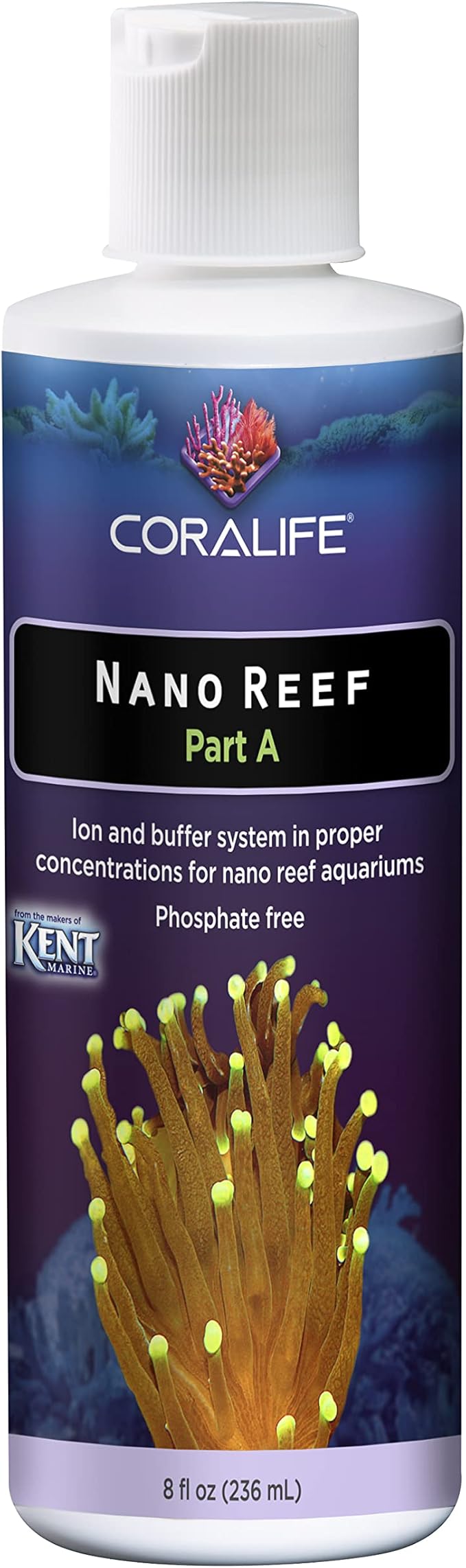 Coralife Saltwater Fish Tank Aquarium Nano Reef Part A and B, 8 oz