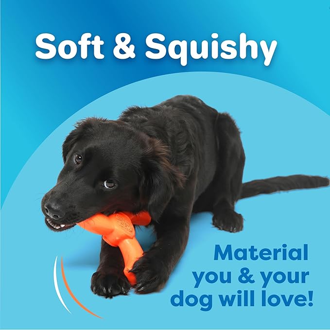 Hartz DuraPlay Bacon Scented Dog Toys, Medium/Large (Colors May Vary) All Breed Sizes (Pack of 3)