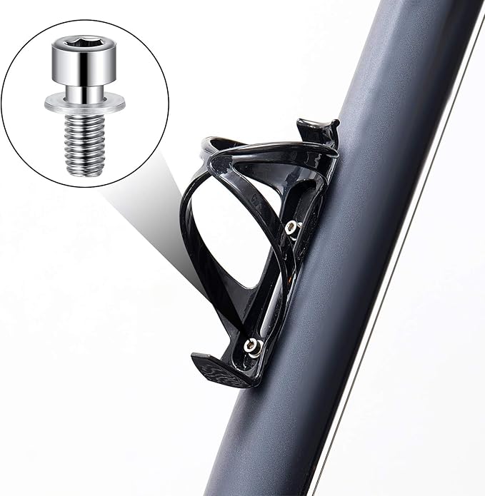 Sumind Stainless Steel M5 Hex Socket Bolts with Washers, 40 Pcs, for Bike Water Bottle Cage Holder Bracket Rack Cycling Accessories