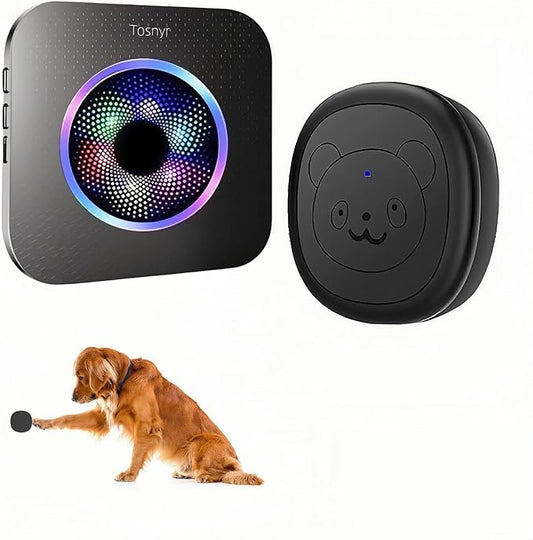 Colorful Doggy Door Bell Wireless, Potty Training Bells for Dogs and Dog Bells to Go Outside, Puppy Clicker with Adjustable Volume,Training Behavior Aid, Door Bell Wireless Essential