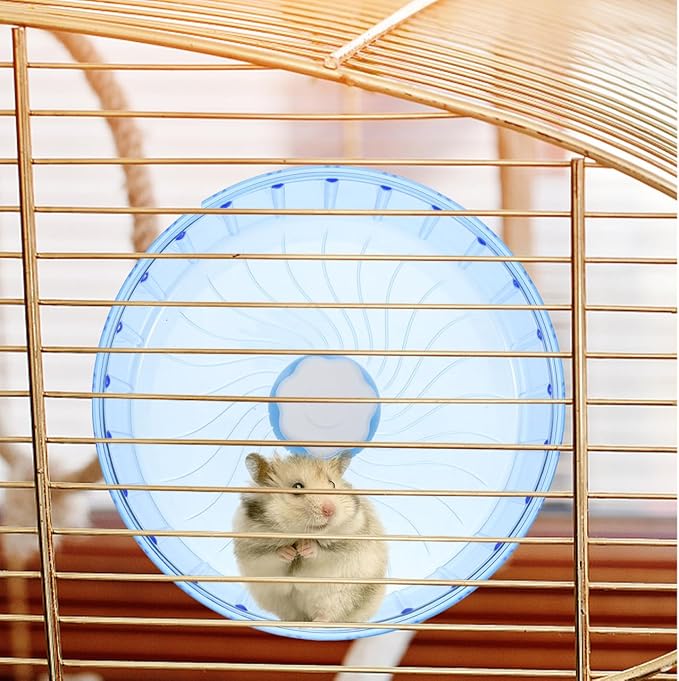 MERRYHAPY Silent Hamster Wheel 5.51In Running Wheel for Small Pets Hamster Guinea Pig Gerbil Chinchilla Cage Toy with Low Noise Design