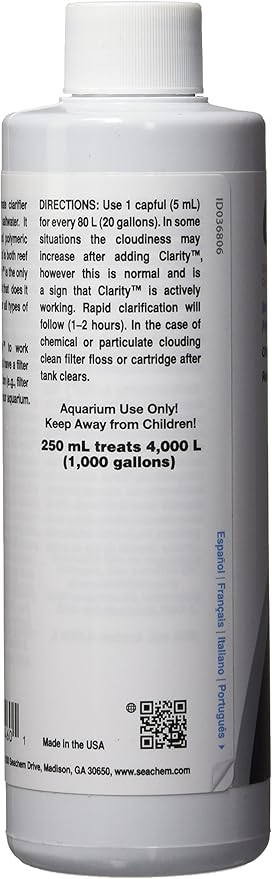 Seachem Clarity, 250ml (8.45 Fl Oz)