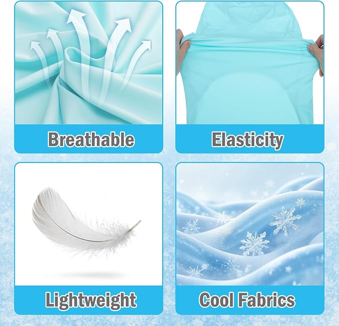 KOOLTAIL Cooling Sunblock Dog Clothes for Large Dogs, 2 Pack UPF50+ UV & Insect Protection Quick Dry Dog T Shirts for Outdoor, Anti-Hair Loss Breathable Sleeveless Pet Vest Tank Tops, Blue&Green, XXL