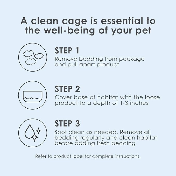 Kaytee Clean & Cozy White Paper Bedding, Made for Small Animals, 49.2 Liters