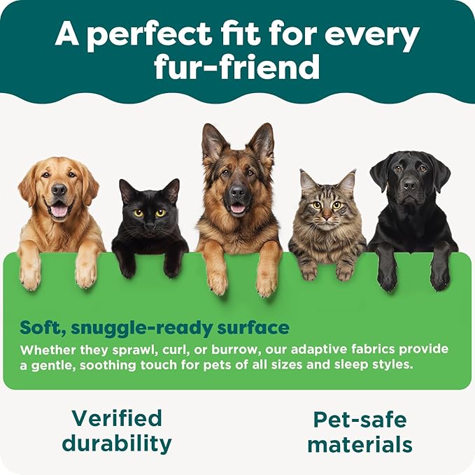 Furhaven Waterproof Throw Blanket for Dogs & Indoor Cats, Washable - Shaggy Plush Calming Long Faux Fur & Velvet Dog Blanket - Taupe, Medium