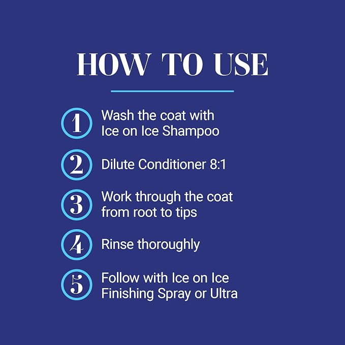 Chris Christensen Ice on Ice Detangling Dog Conditioner, Groom Like a Professional, Dematts, Moisturizes, Creates Long Lasting Silkiness, All Coat Types, Made in USA, 1gal