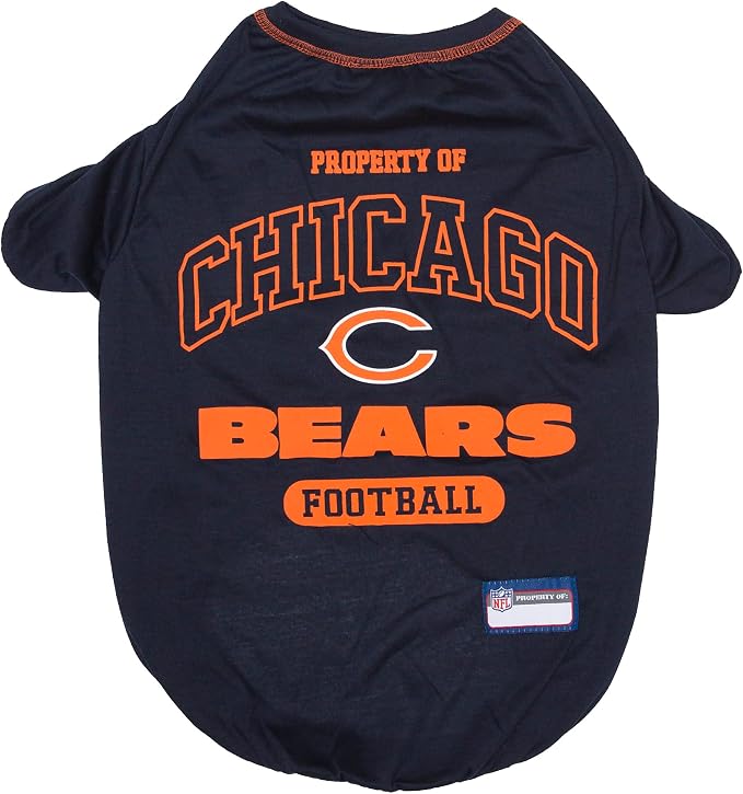 NFL Chicago Cubs Dog T-Shirt for Pets, Size Large. Officially Licensed Pet Shirt with Team Logo, Soft Stretchable Comfort Fit Apparel for Dogs & Cats