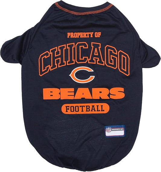 NFL Chicago Cubs Dog T-Shirt for Pets, Size Large. Officially Licensed Pet Shirt with Team Logo, Soft Stretchable Comfort Fit Apparel for Dogs & Cats