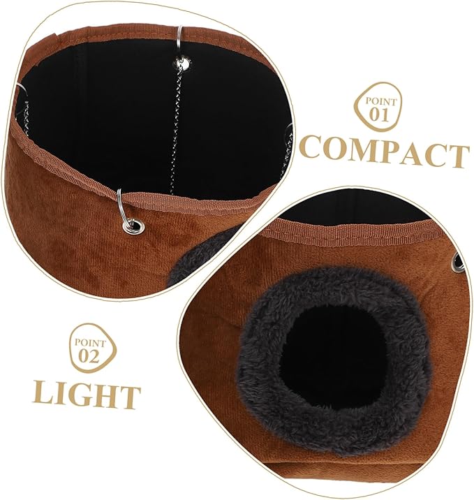 MERRYHAPY Small Hammock Bed Soft and Warm Shelter for Rats and Ferrets Durable Hanging Accessory for Space Saving Cages for Cozy Resting and Playtime