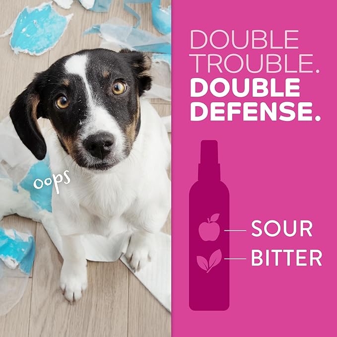TropiClean No Chew Spray for Puppies, Better Than Bitter Apple Spray, Safe & Natural Chew + Lick Deterrent, Protect Home, Skin & More! 8oz