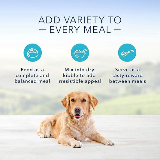 Blue Buffalo Blue's Stew Grain Free Natural Adult Wet Dog Food, Chicken Stew & Beef Stew 12.5-oz can (24 Count- 12 of Each Flavor)