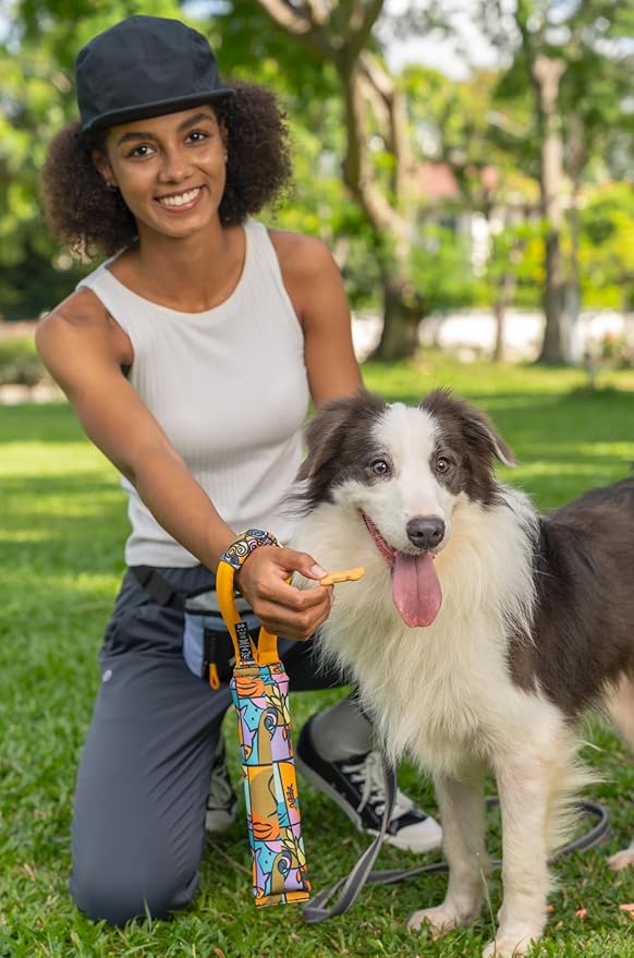OllyDog Tugger | Durable Dog Tug Toy | Recycled | Tough Dog Bite Pillow | Handle | Interactive Pull Toy | Fetch & Training (Cloud9)