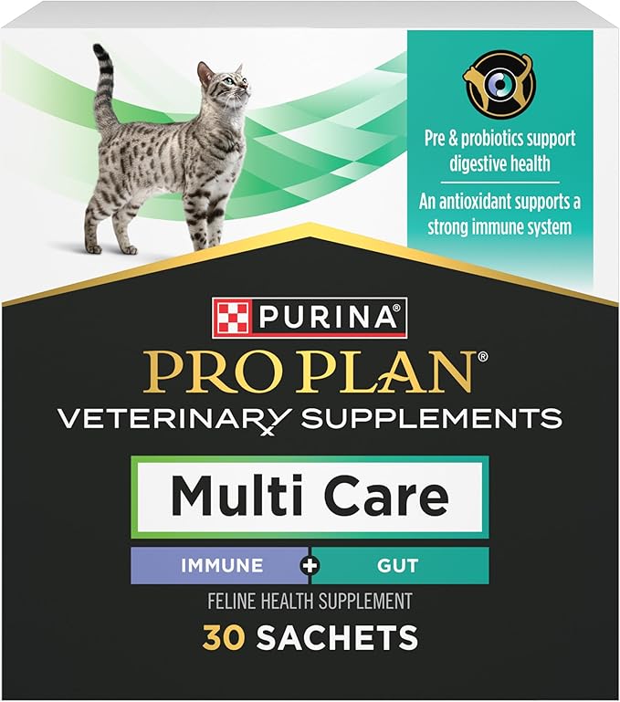 Purina Pro Plan Veterinary Multi Care Feline Cat Supplement 30 ct. Box (Pack of 2)