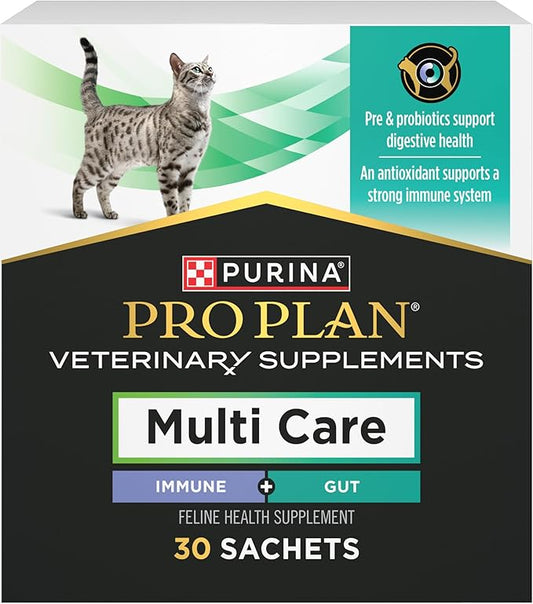 Purina Pro Plan Veterinary Multi Care Feline Cat Supplement 30 ct. Box (Pack of 2)