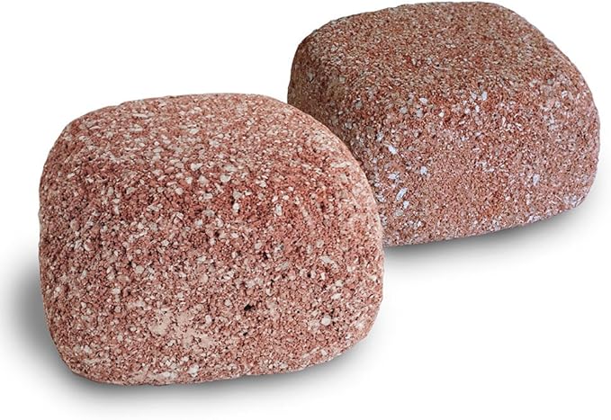EcoBio-Block Natural Volcanic Rock for Aquarium Water Clarity & Balance — Low-Maintenance Alternative to Weekly Additives — for Freshwater Fish, Turtles, Shrimp & Frogs (Medium 2-Pack, 15-40 gal ea.)