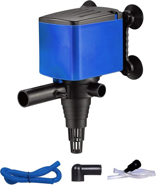 660 GPH Powerhead Submersible Pump - 3 in 1 Aquarium Fish Tank Pump with Oxygenation, Filtration & Water Cycling, 6.6 ft max lift, 35W - 4 Pack