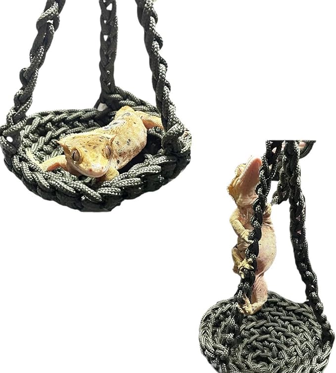 Pet Hanging Bed Hideouts Toy Hamster and Gerbil Hideaway Woven Toy for Rodents Sleep Hammock Swing Cold Weather Pet House