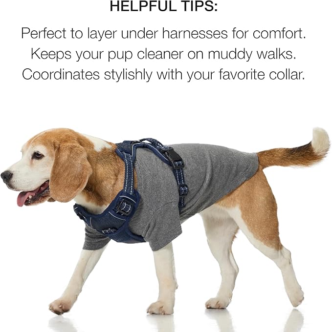 Pet Passion Toby II - The Perfect Tee, 3 Pack Short Sleeve Pet T-Shirt 100% Organic Cotton Tees Clothes for Small, Medium, Large Dogs, Navy Camo, XX-Large (70-110 lbs)