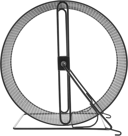 UKCOCO Hamster Exercise Wheel- Metal Hamster Wheel Running, Wire Mesh Gerbil Toy with Bracket, Silent Jogging for s Squirrel