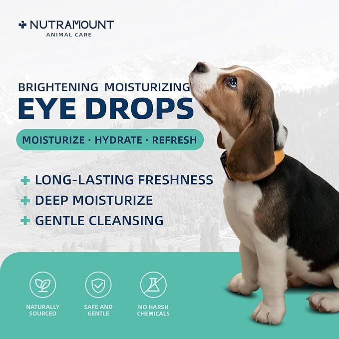 Moisturizing Eye Drops for Dogs, Cats, and Livestock 150ML/5 fl. oz Dry Eye Solution 1 Piece