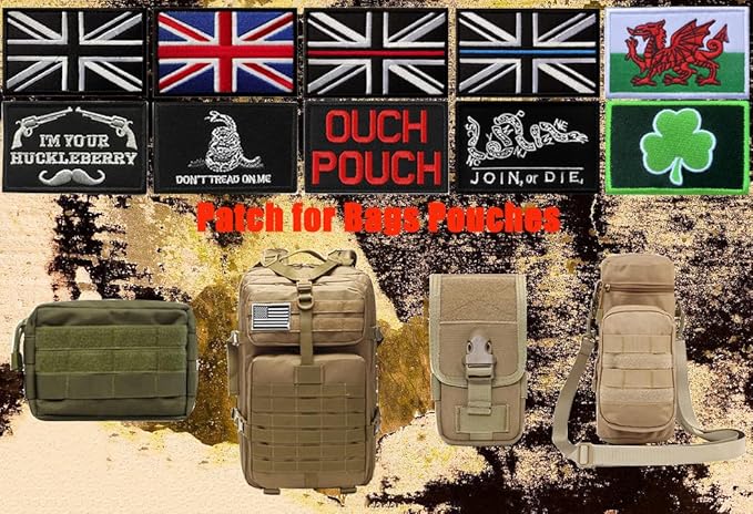 2 Pieces My Sarcasm Depends On Your Stupidity Funny Patch Hook & Loop Embroidered Applique Fastener Emblem Badge Biker Patch - Patch Attachment to Backpack, Clothes, Garment & Tactical