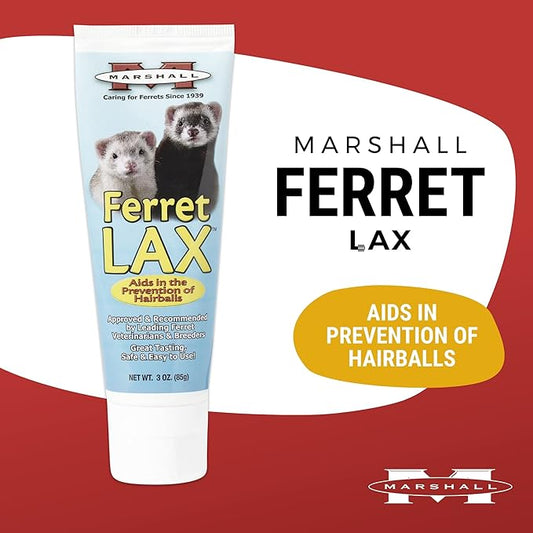 Marshall Ferret Lax Hairball Remedy – 3 oz – Aids Hairball Prevention & Digestive Support – Gentle, Easy-to-Use Paste for Ferret Wellness