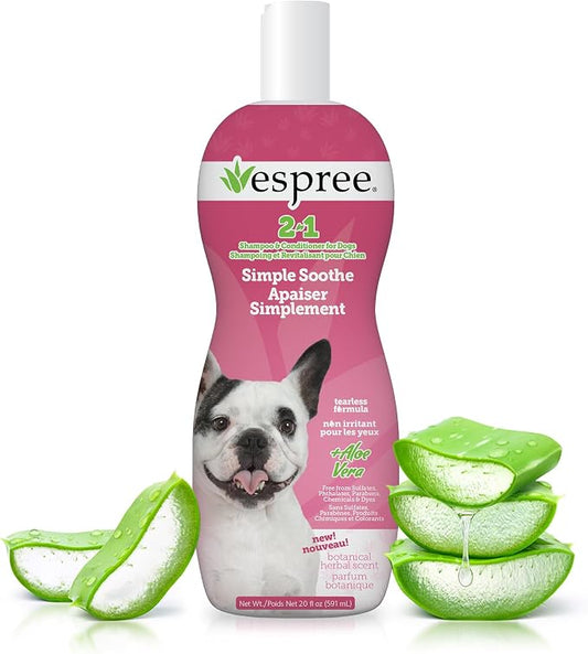 Espree Simple Soothe Shampoo & Conditioner with Baking Soda, Soothing Shampoo for Dogs, Jojoba Oil Formula, Nourishing Dog Conditioner, Puppy Essentials, 20oz