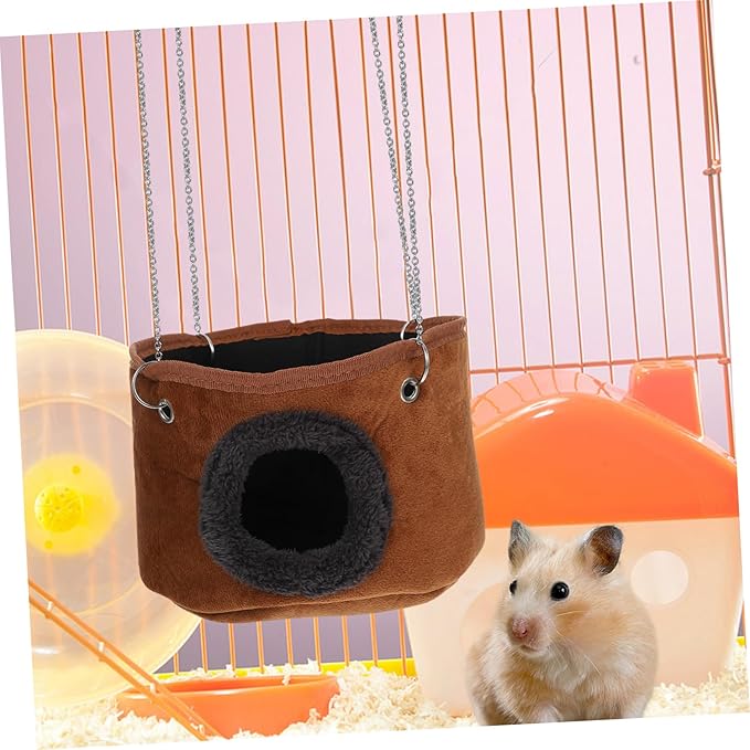 MERRYHAPY Small Hammock Bed Soft and Warm Shelter for Rats and Ferrets Durable Hanging Accessory for Space Saving Cages for Cozy Resting and Playtime