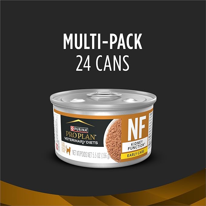 Purina Pro Plan Veterinary Diets NF Kidney Function Early Care Feline Formula Adult Wet Cat Food Pate - (Pack of 24) 5.5 oz. Cans