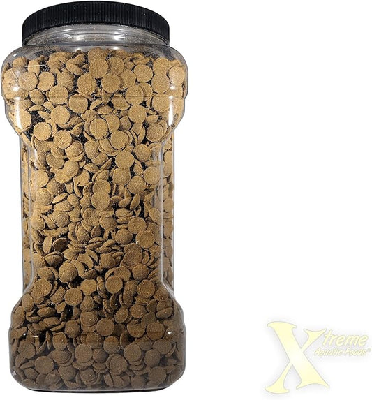 Xtreme Scrapers Wafers - Premium 14mm Fast-Sinking Fish Food – Nutrient & Cellulose Rich Ideal for Nocturnal Feeders, Catfish, Plecostomus Species, and Loaches – USA Farm Grown (64oz)