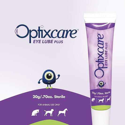 OptixCare Eye Lube Plus with Hyaluron - 20g for Dogs Cats Horses